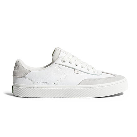 Dámské volnočasové boty Cariuma TOCA White Premium Leather Smoke White Suede Sneaker