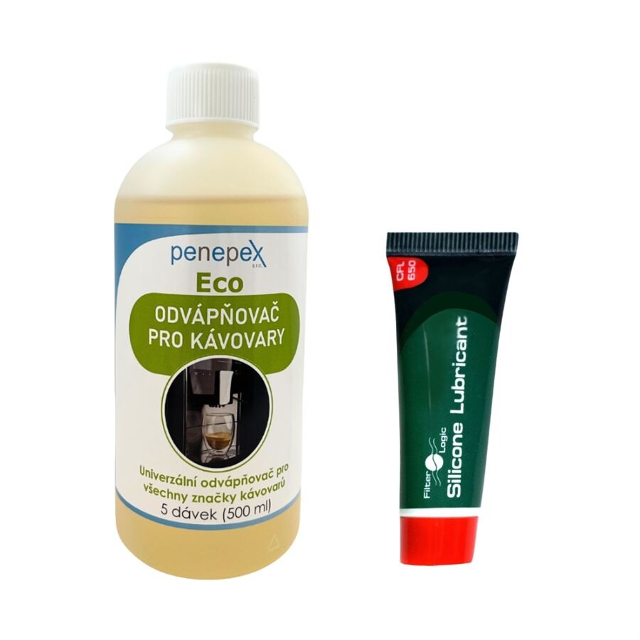 FilterLogic CFL-650 silikónové mazivo pre kávovary 10 g + Penepex Eco univerzálny odvápňovač 500 ml