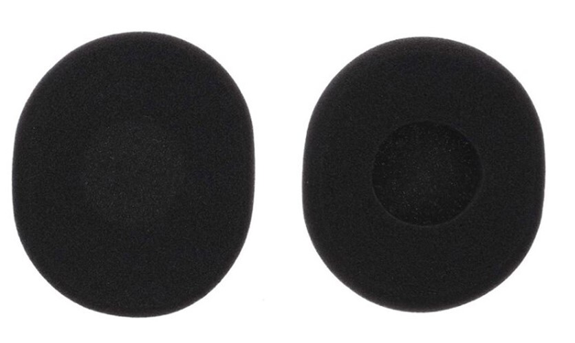 Náhradné molitanové náušníky pre slúchadlá Logitech H800 - Čierne