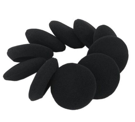 Náhradné náušníky na slúchadlá Koss Porta Pro, Sporta Pro, KSC7, 12, 35, 75 a KTX Pro 1 - Čierne, molitanové