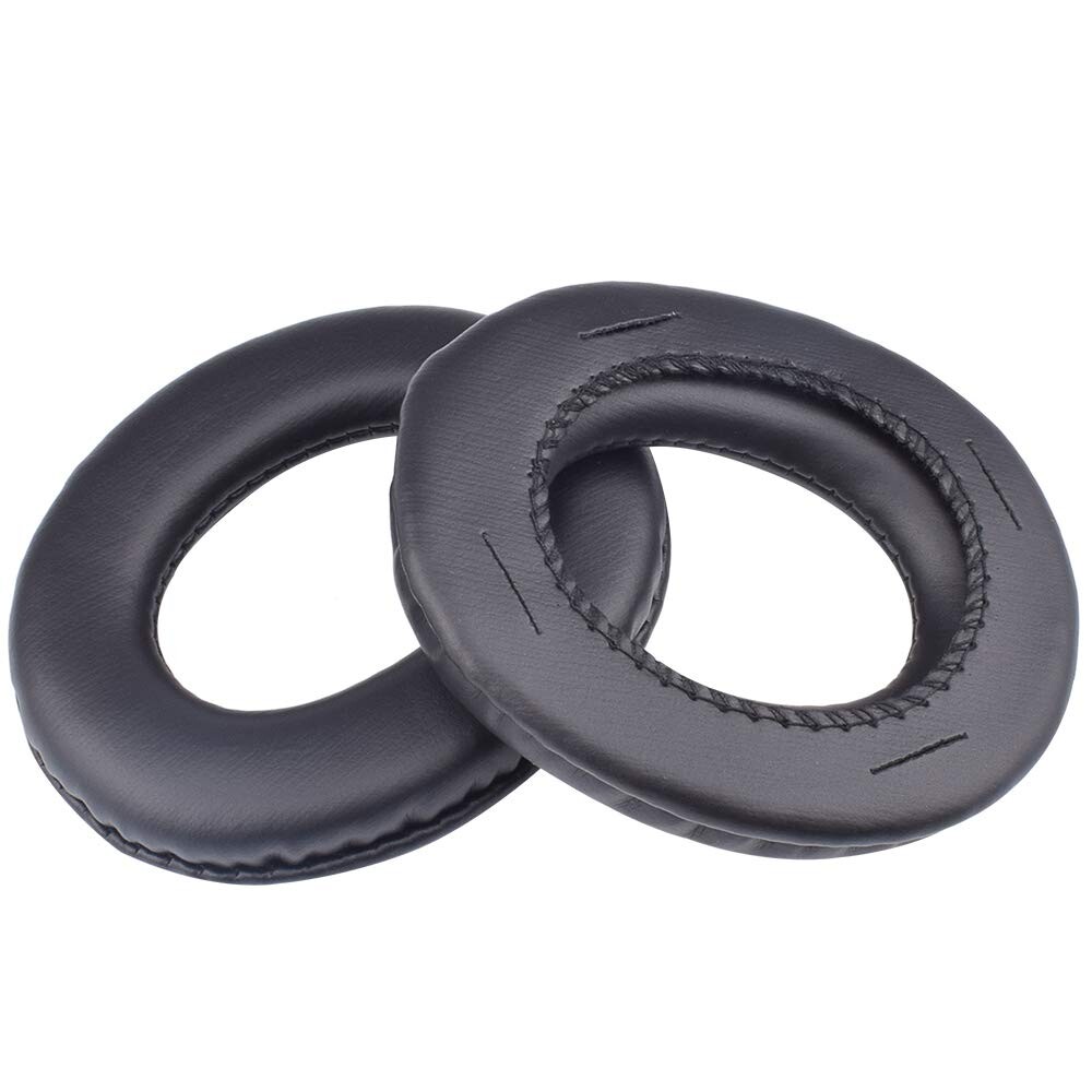 Náhradné náušníky pre slúchadlá Panasonic RP-HTX7, RP-HTX7A, RP-HTX9 - čierne, kožené