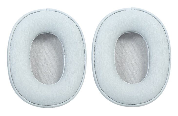 Náhradné náušníky pre slúchadlá Audio Technica ATH-SR5, SR5BT, MSR5 - Sivé, kožené