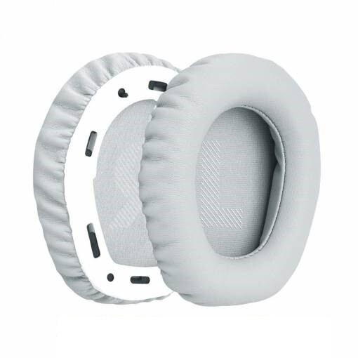 Náhradné náušníky pre slúchadlá JBL Quantum 100 - Svetlo sivé, kožené