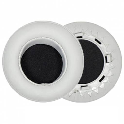 Náhradné náušníky pre slúchadlá Motorola Pulse Escape - Biele, kožené