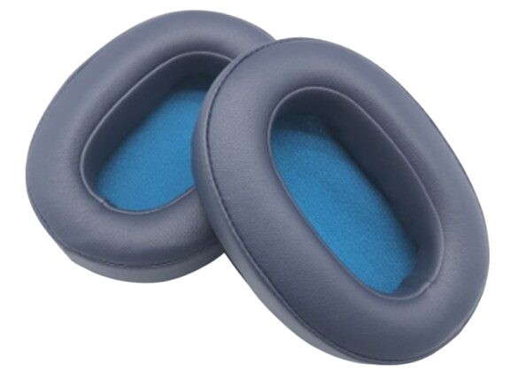 Náhradné náušníky pre slúchadlá Sony WH-XB900N - Modré, kožené