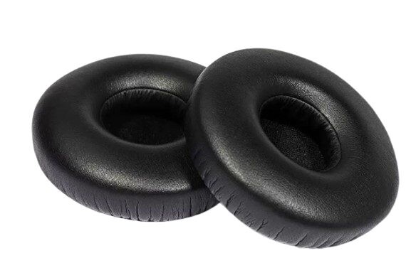 Náhradné náušníky pre slúchadlá Jabra Revo - Čierne, kožene