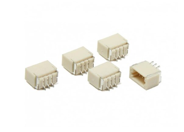 JST SH 1,0 mm 3-Pin konektor na DPS - Pravý uhol