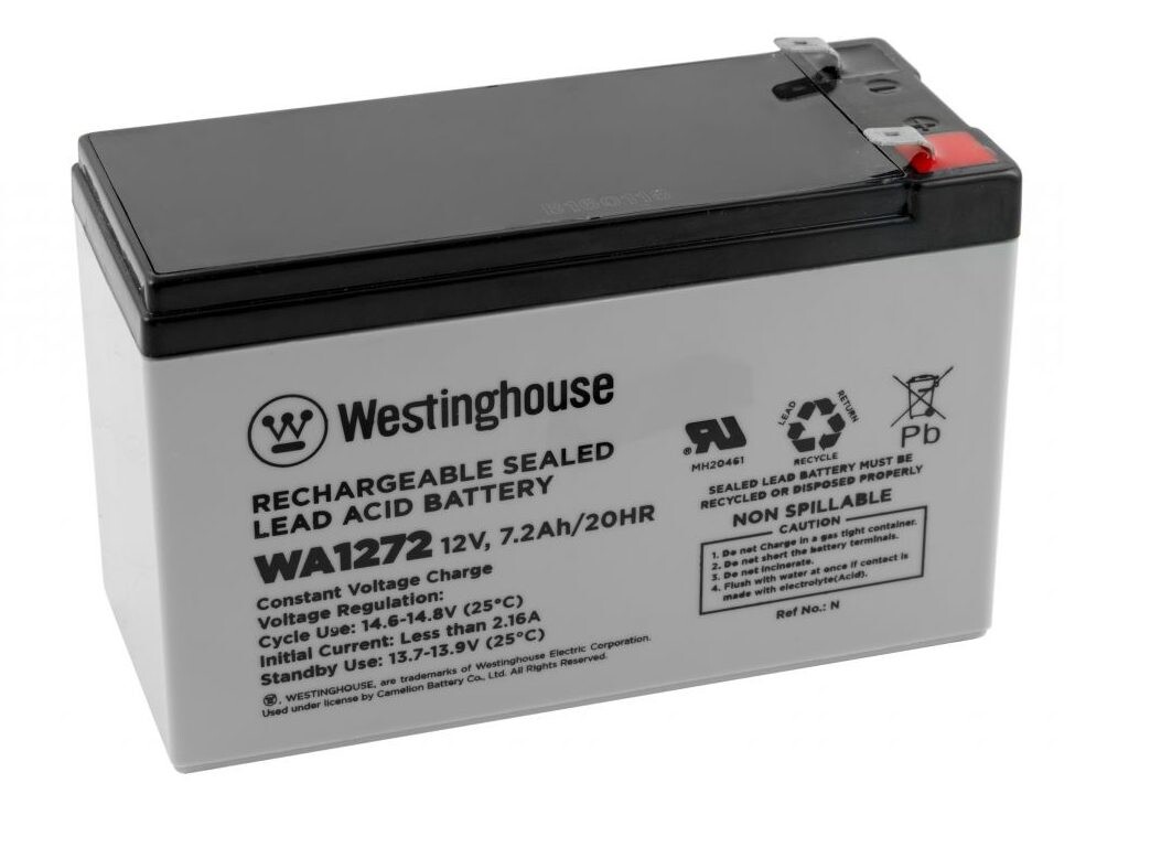 Westinghouse olovený akumulátor WA1272 12V/7,2Ah F2