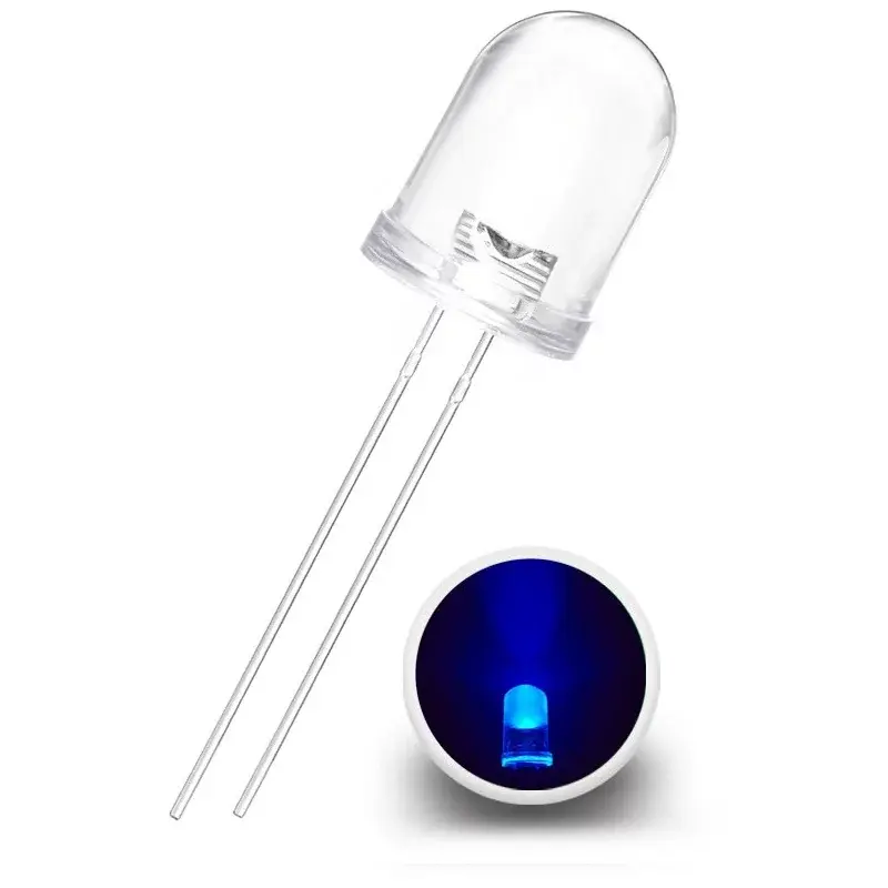 LED Dióda 10mm, UV Fialová