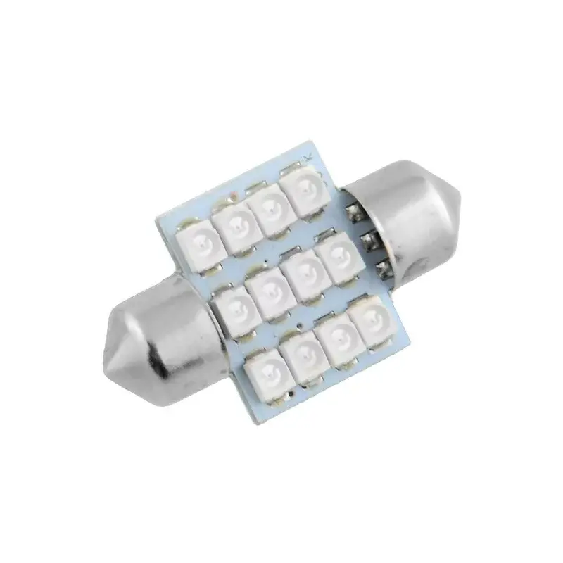 LED 12x 3528 SMD SUFIT - 31mm, Modrá