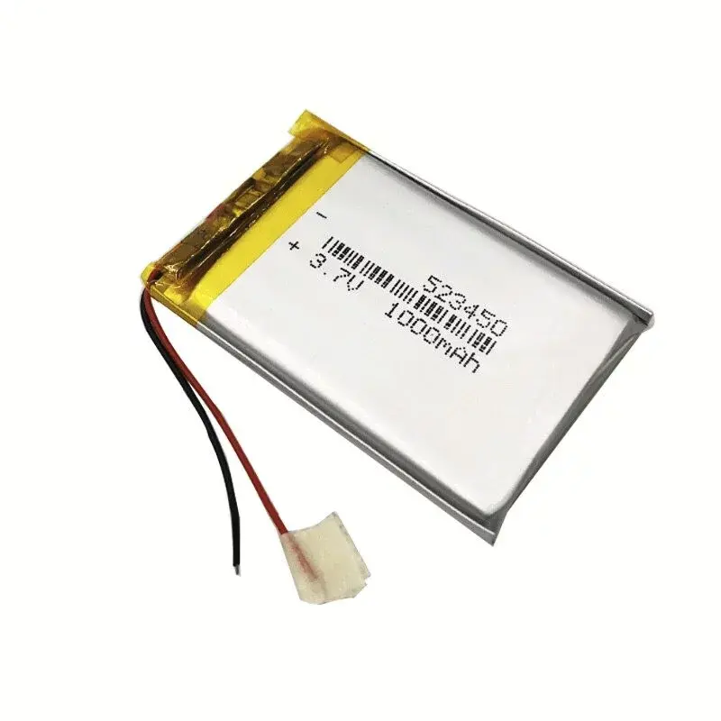 Li-Pol batéria 1000mAh, 3.7V, 523450