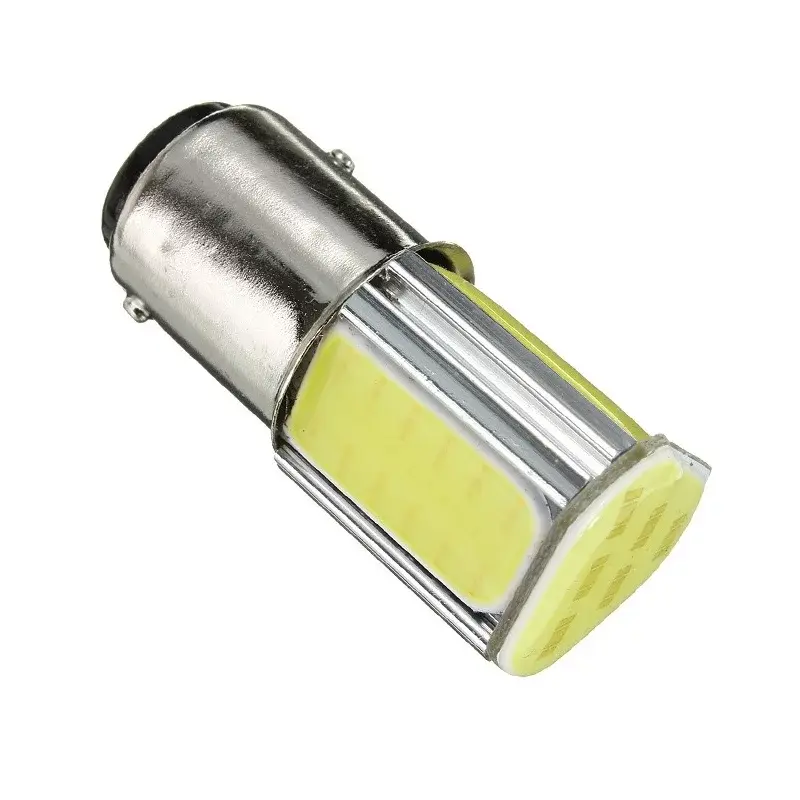 BA15S, COB 5W LED - Červená