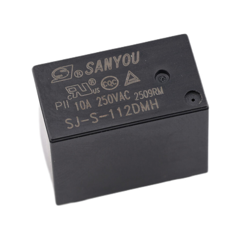 Relé SJ-S-112DMH, 12V DC/250V AC 10A