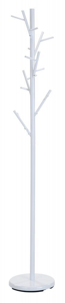 Stojanový vešiak PALU –⁠ 176 cm, kov, biela