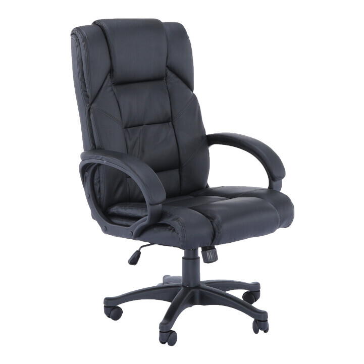 Kancelárske kreslo SIEMO — PU koža, čierna