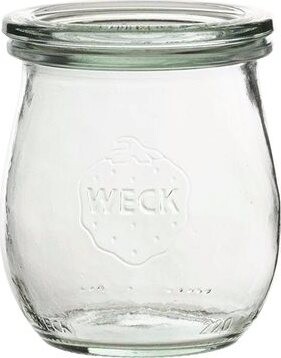 Weck Zaváracie poháre súprava 6 ks, 220 ml, viečko, tulipánový tvar