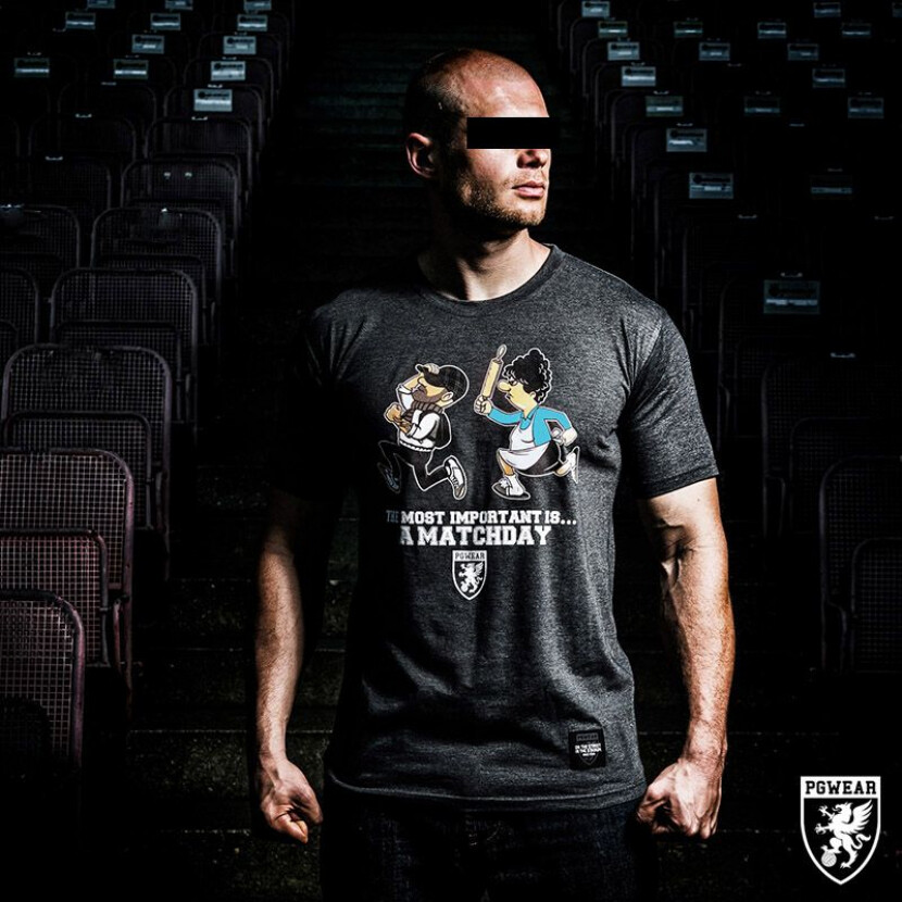 Triko PGwear Matchday - sivé, XL
