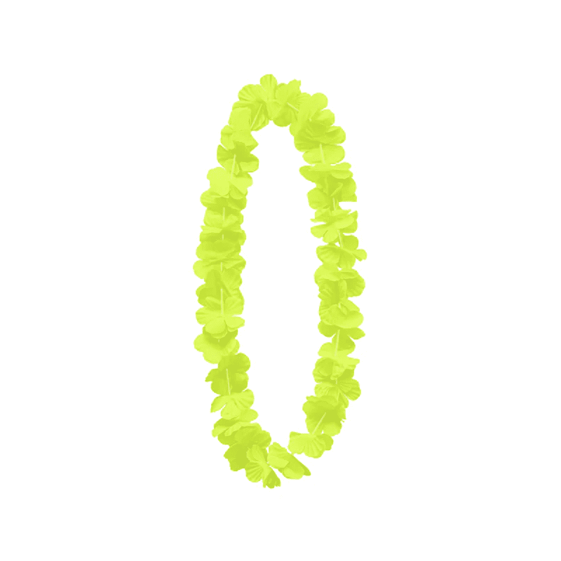 512307 DR Havajské kvety na krk 100cm Žltá