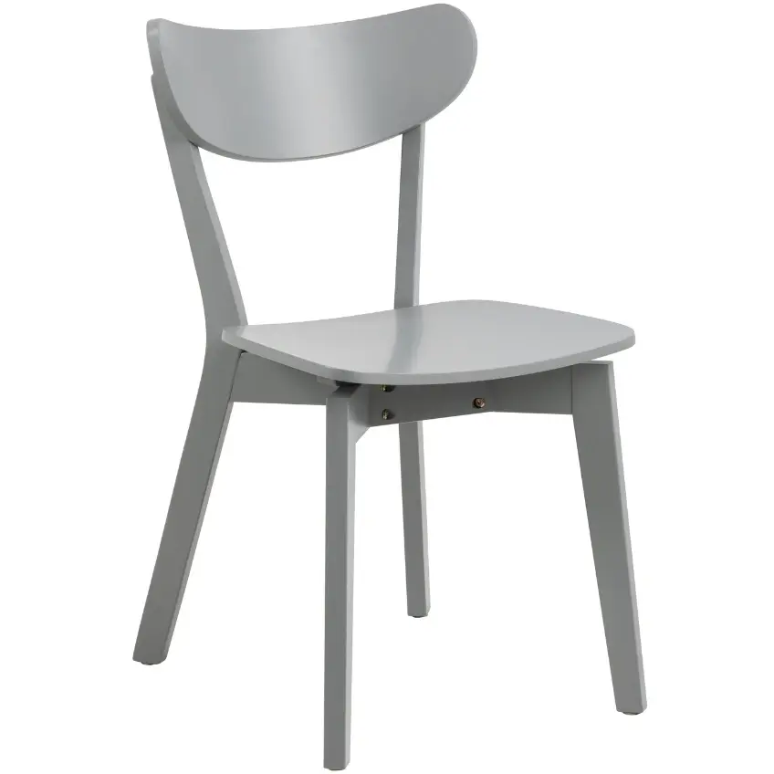 Jídelní židle Roxby z kaučukového dřeva šedá