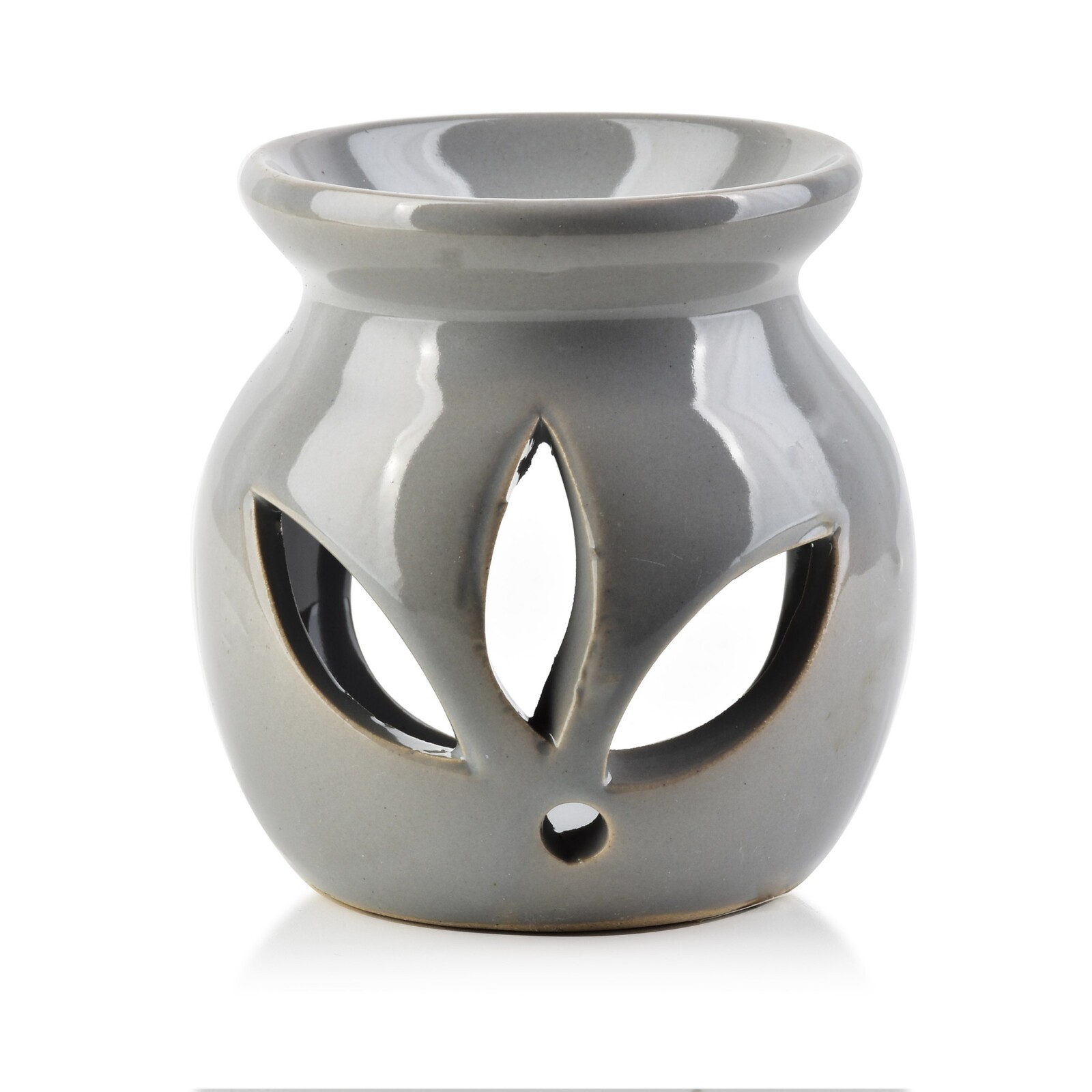 Keramická aroma lampa LILIO 7,7 cm šedá