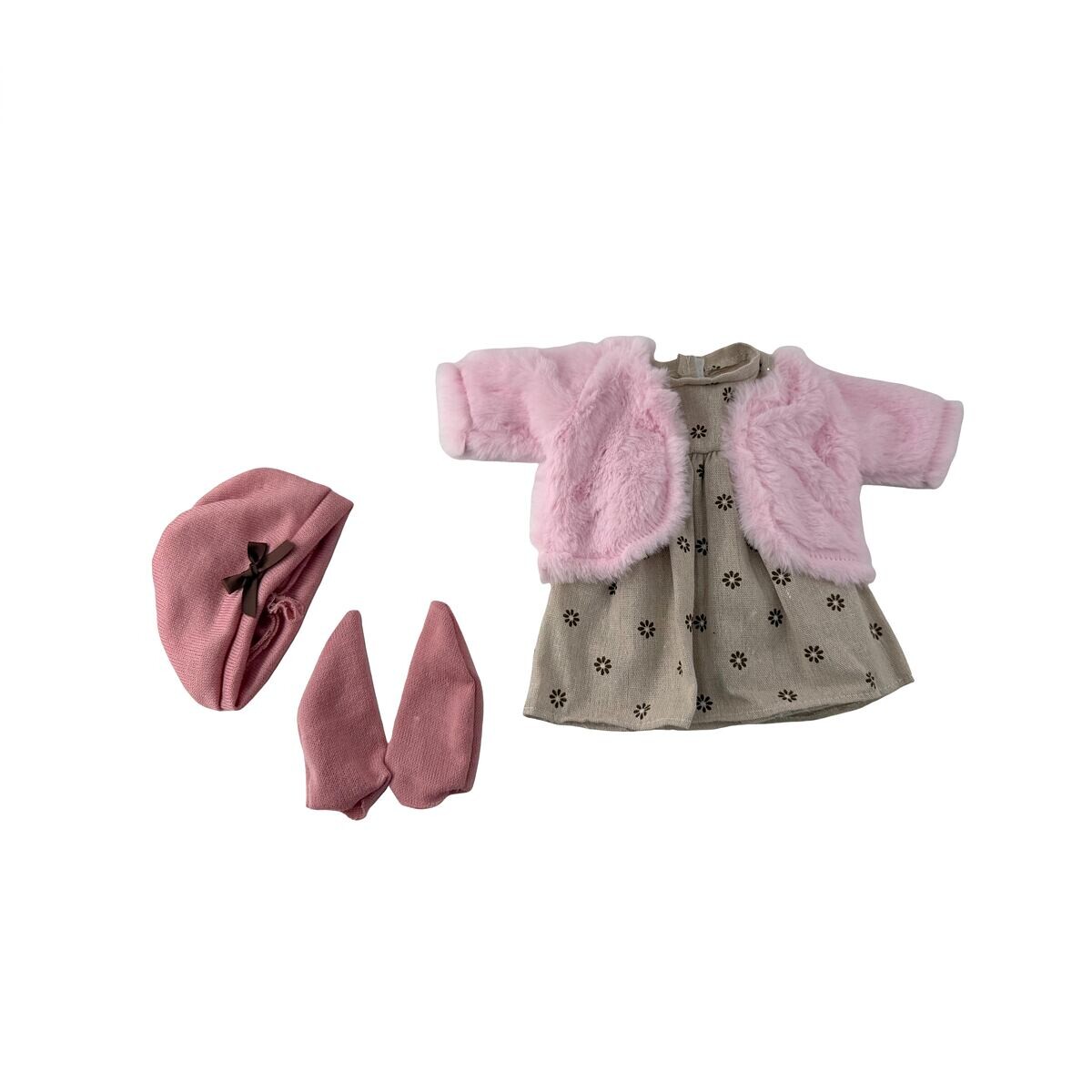 PLEJO Oblečenie pre bábiku 40 - 43 cm, šaty, kabátik, čiapočka