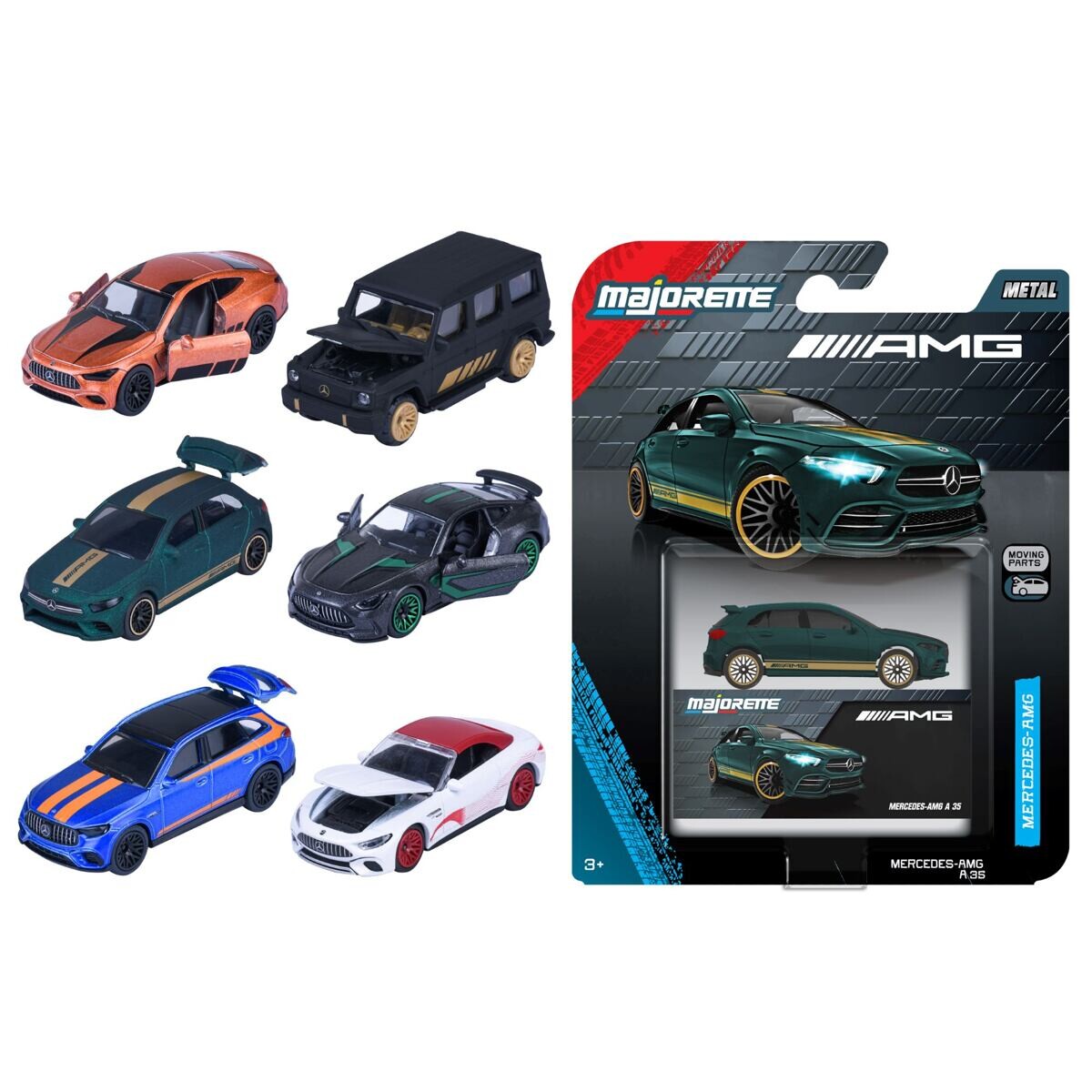 Majorette Mercedes-AMG Autíčko Deluxe, 6 druhov