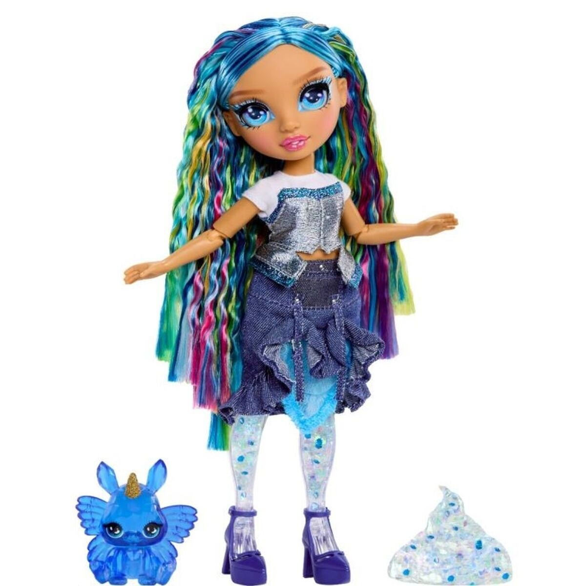 Rainbow High Bábika so slizom a trblietkami - Skyler (blue)