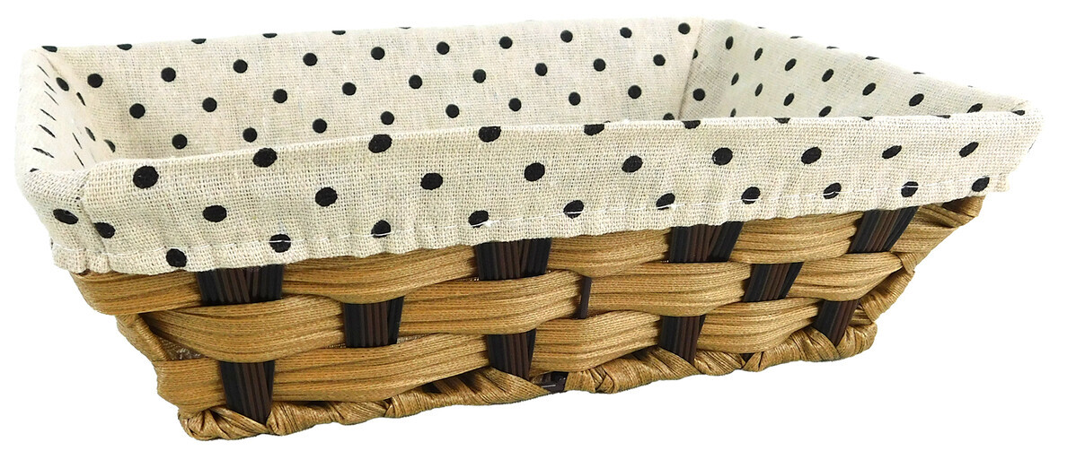 MAKRO - Košík 27x19x8cm, umelá hmota / látka