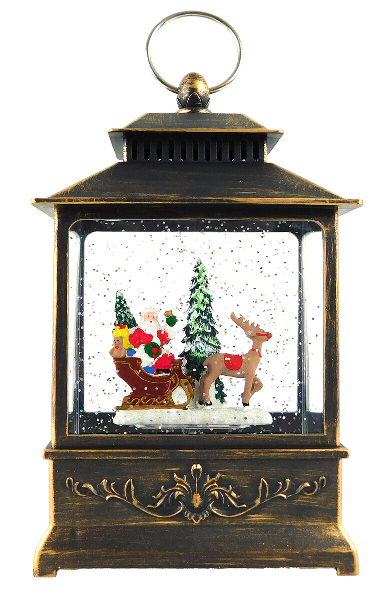 MAKRO - Lucerna hracia vianočná 12,5x7,5x21cm