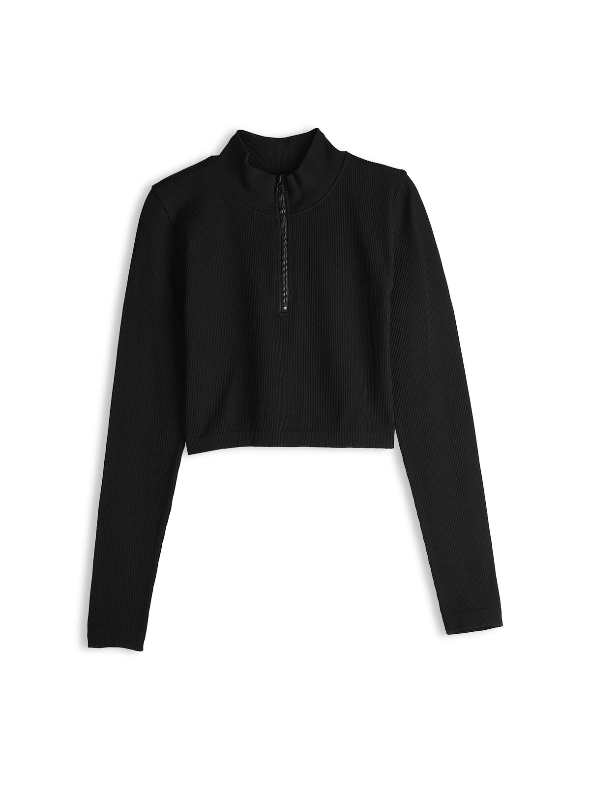 GATE Rebrované tričko so zipsom