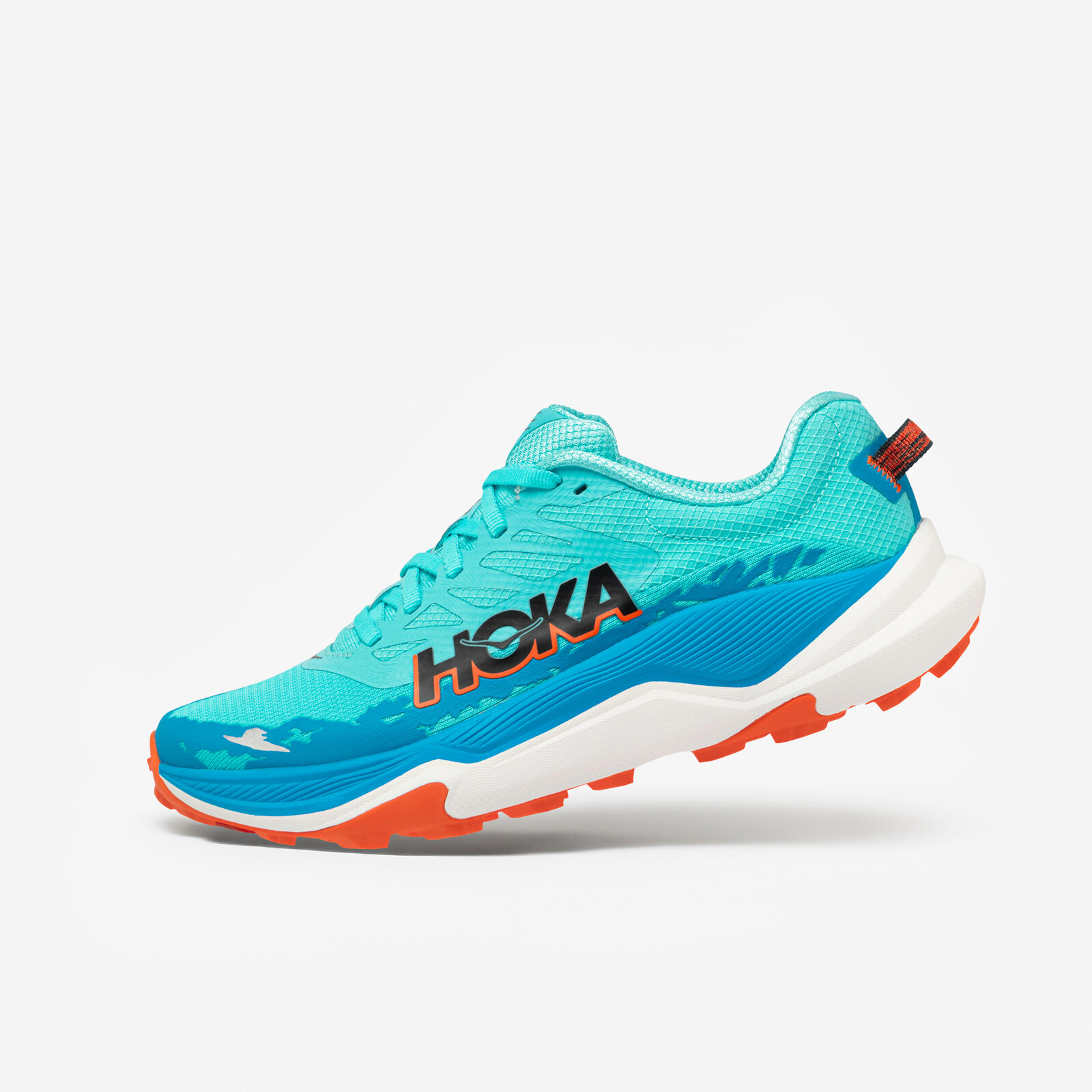 HOKA Torrent 4 dámska trailová obuv tyrkysovo-oranžová