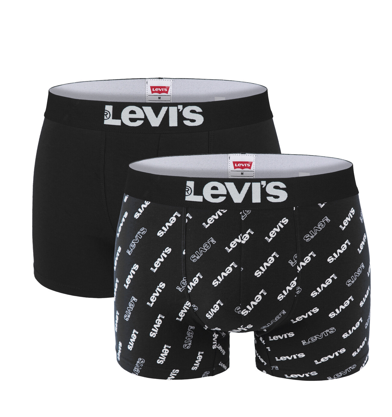 LEVI`S - boxerky 2PACK Levi`s men logo black color combo - limitovaná edícia