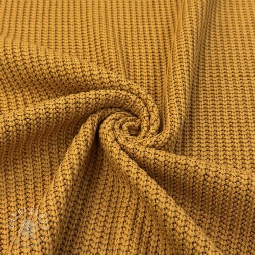 Svetrovina BIG KNIT mustard
