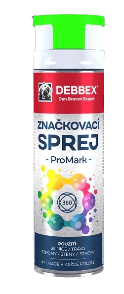 DEBBEX - Značkovací sprej PROMARK (zelená, 0,5 L)