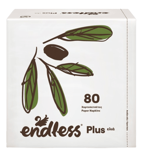 ENDLESS PLUS - Jednovrstvové papierové obrúsky (80 ks)