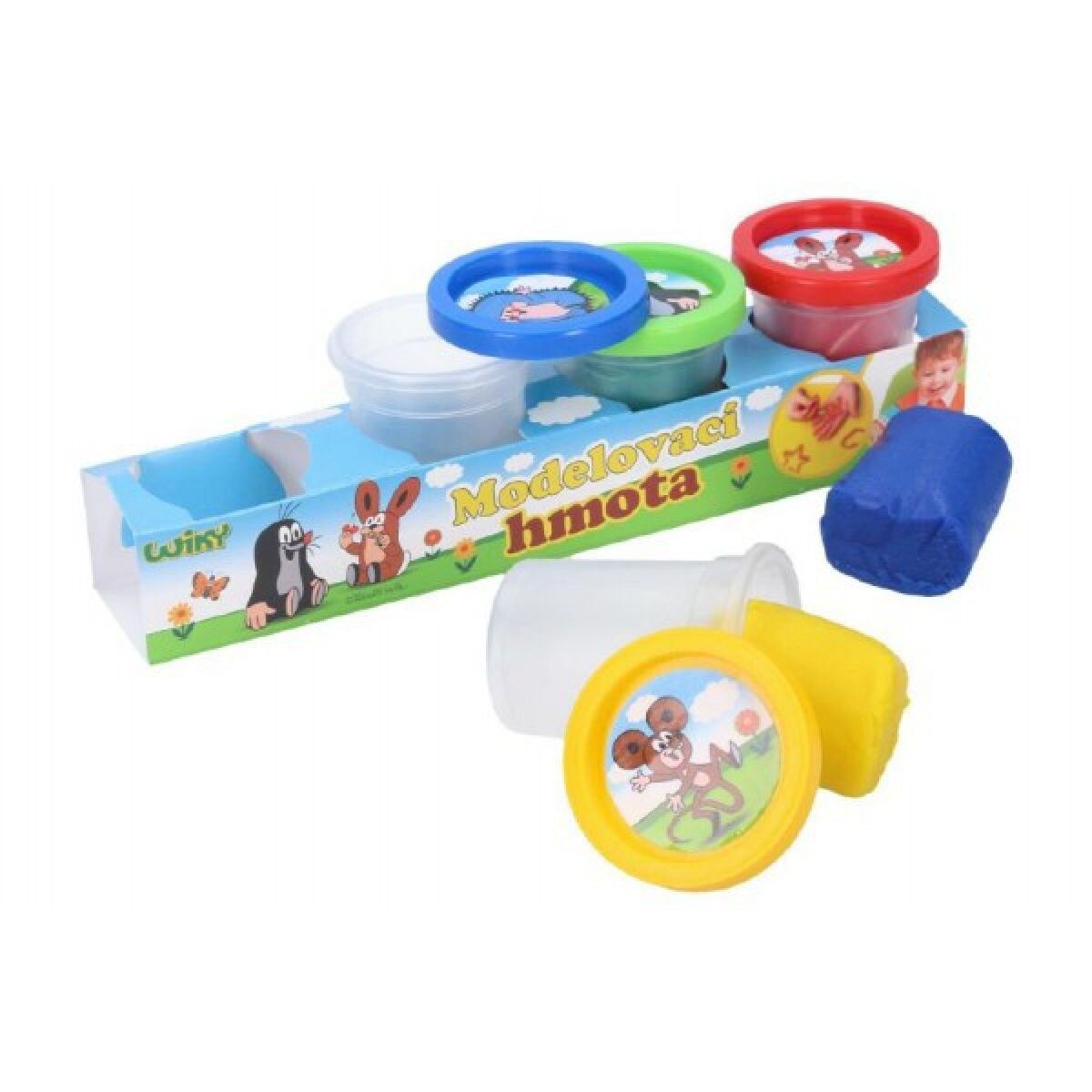 Wiky Plastelína Krtko súprava 4 ks po 50g