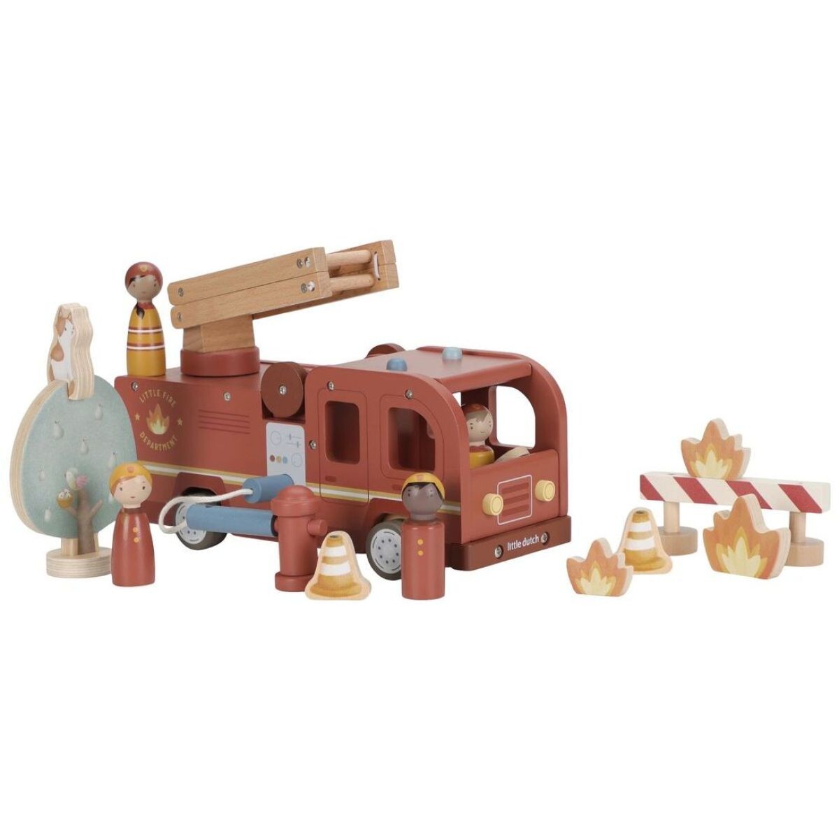 Little Dutch Hasičský nákladiak drevený