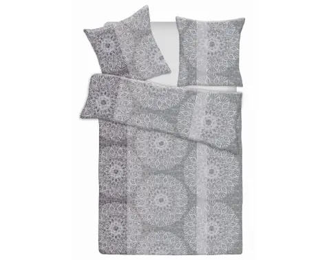 Obliečky Lanzarote, šedo-biele%