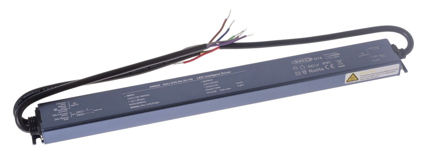T-LED LED stmievateľný zdroj (trafo) 24V 150W IP67 DALI 056622
