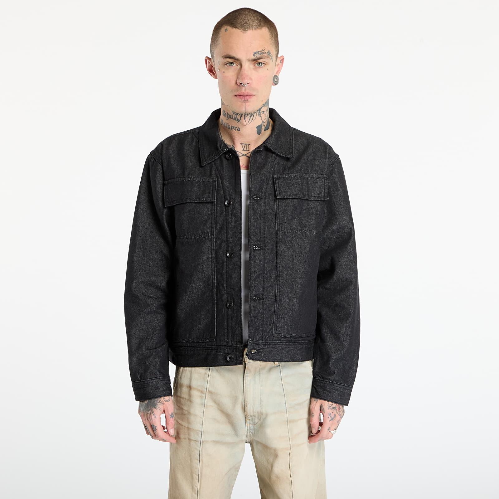 Bunda Vans LX McAvoy Lined Trucker Black Rinse XL