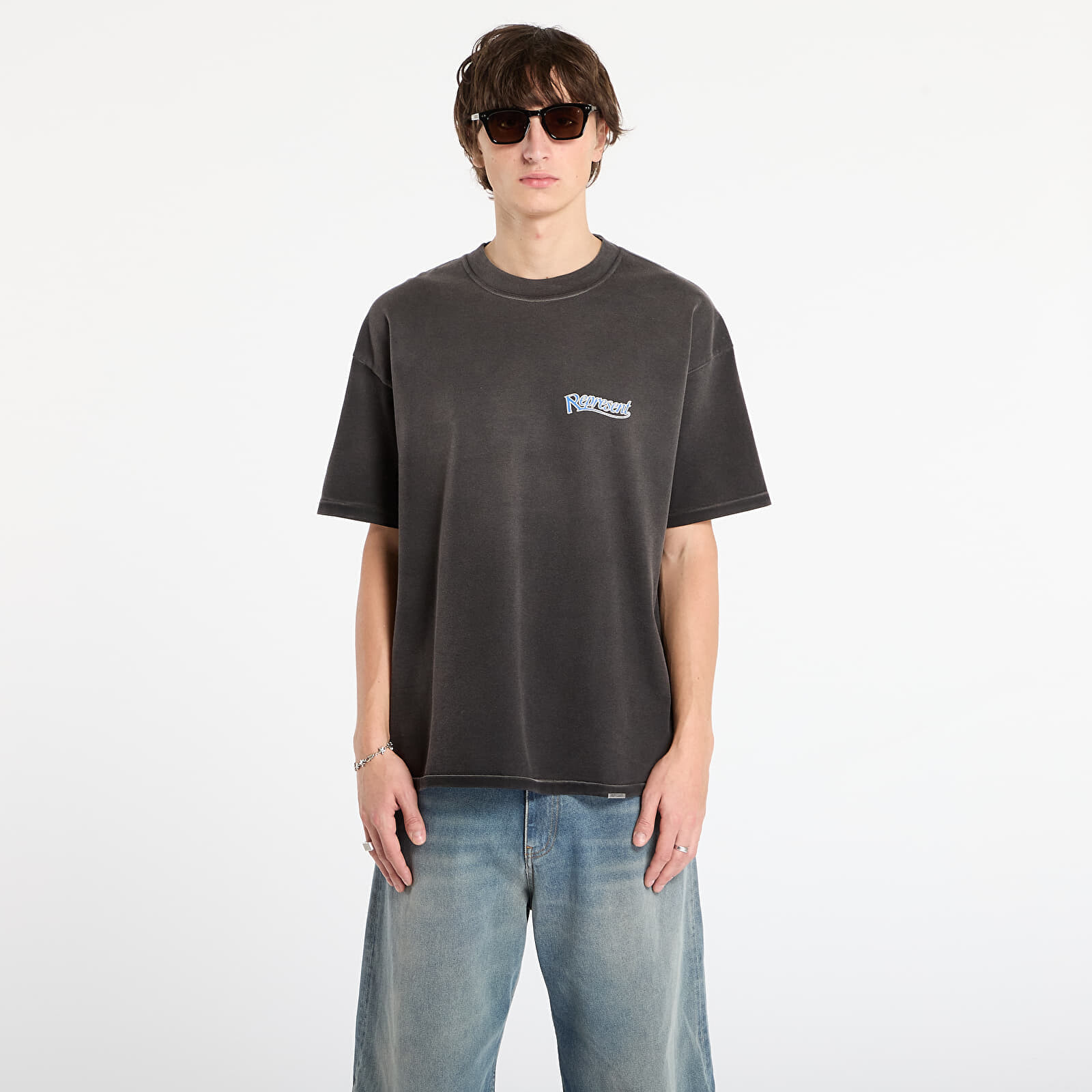 Tričko REPRESENT Showcasing T-Shirt Stained Black M