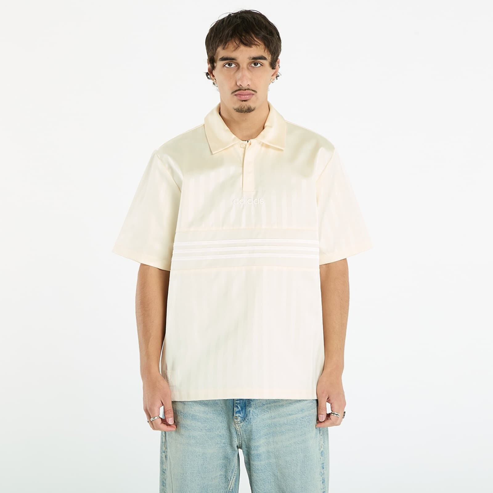 Dres adidas Premium Satin Jersey Cream White/ Collegiate Orange/ White S
