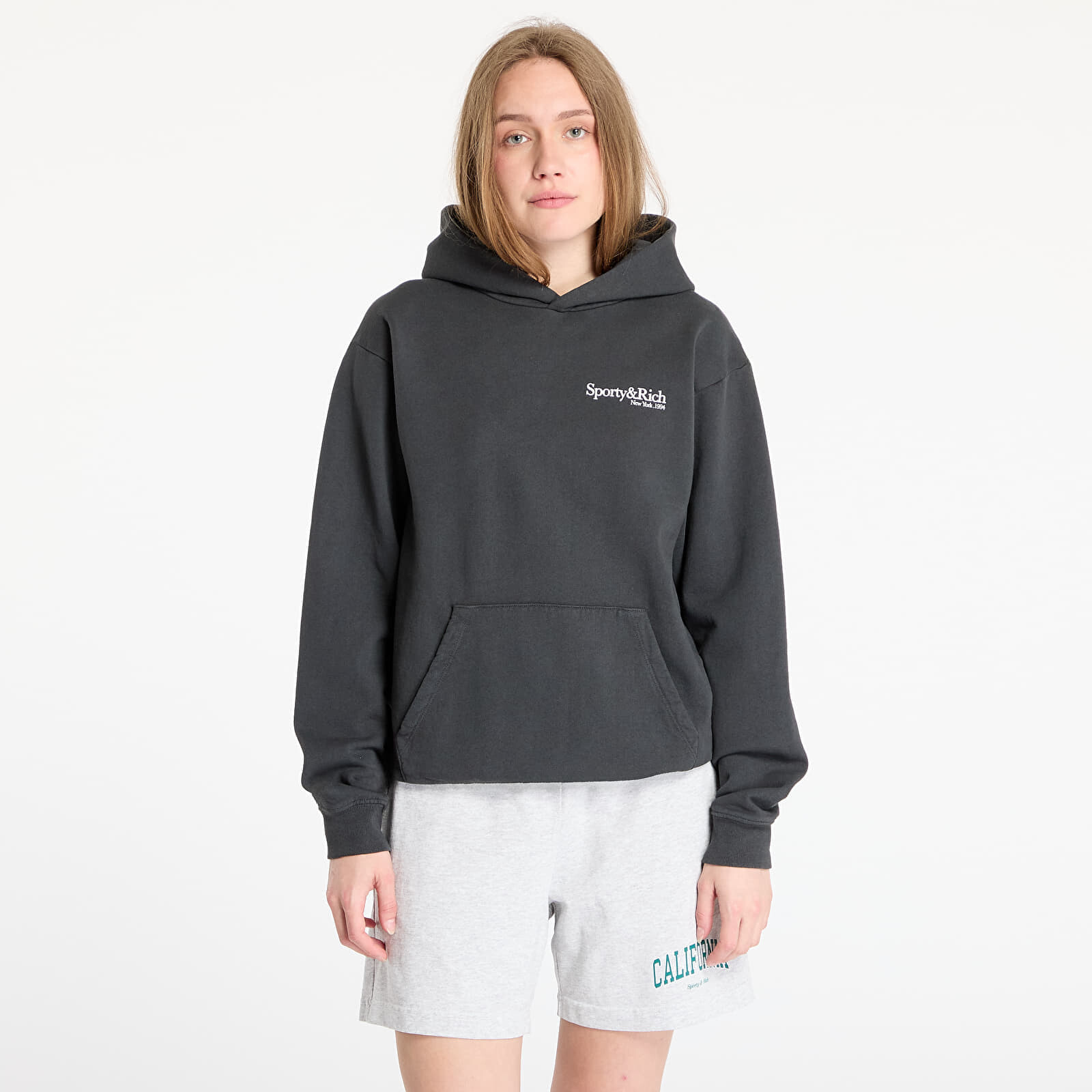 Mikina Sporty & Rich HWCNY Hoodie Faded Black XL