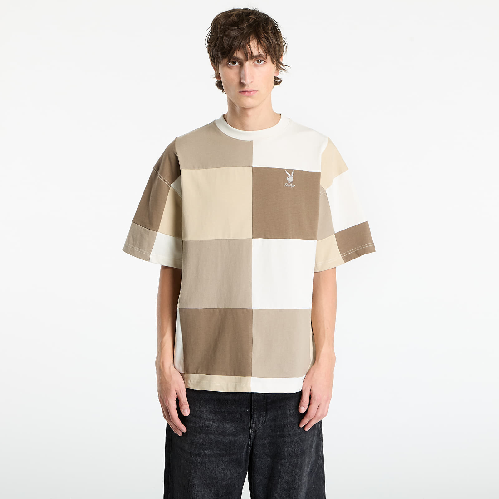 Tričko Playboy x FTSHP Patchwork Tee UNISEX Cream M