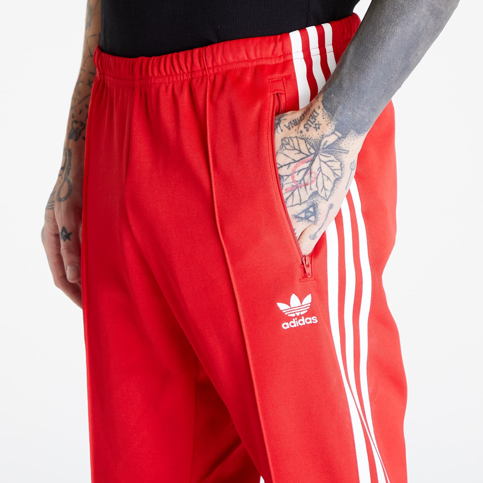 Tepláky adidas Beckenbauer Track Pant Better Scarlet/ White XXL