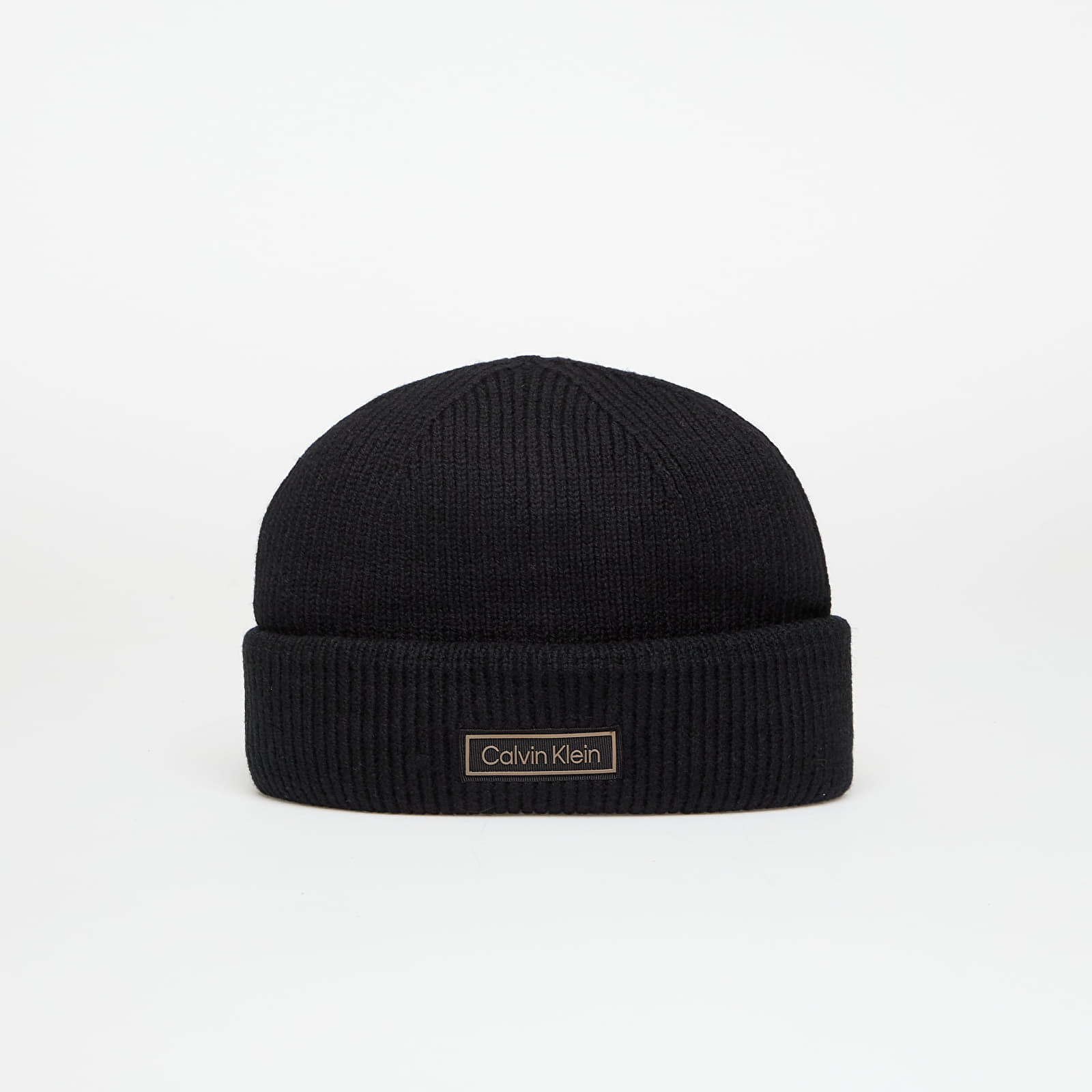 Čiapka Calvin Klein Patch Chunky Rib Doc Hat Black Universal