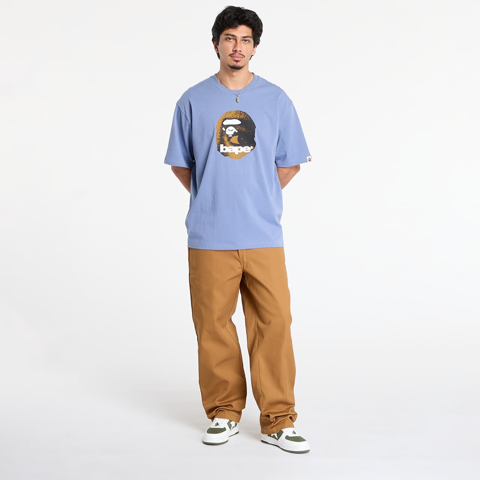 Tričko A BATHING APE Ape Head Relaxed Fit Tee Navy L