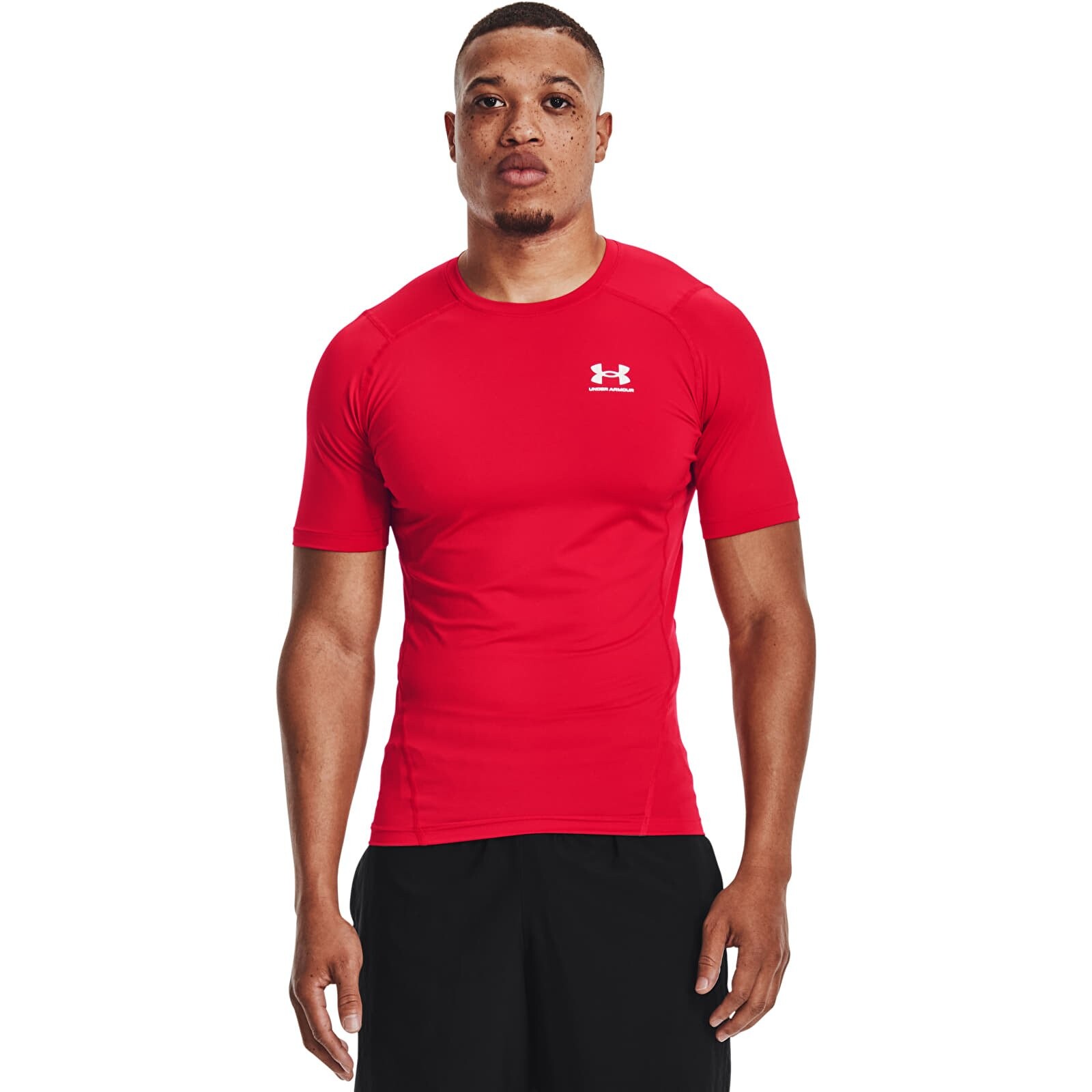 Tričko Under Armour Hg Armour Comp SS Red/ White XXXXL