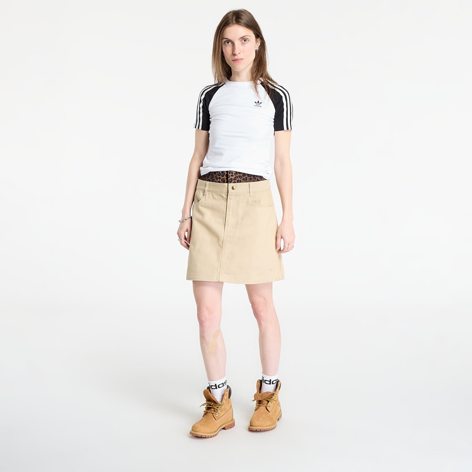Sukňa adidas Firebird Utility Mini Skirt Stone Khaki 8