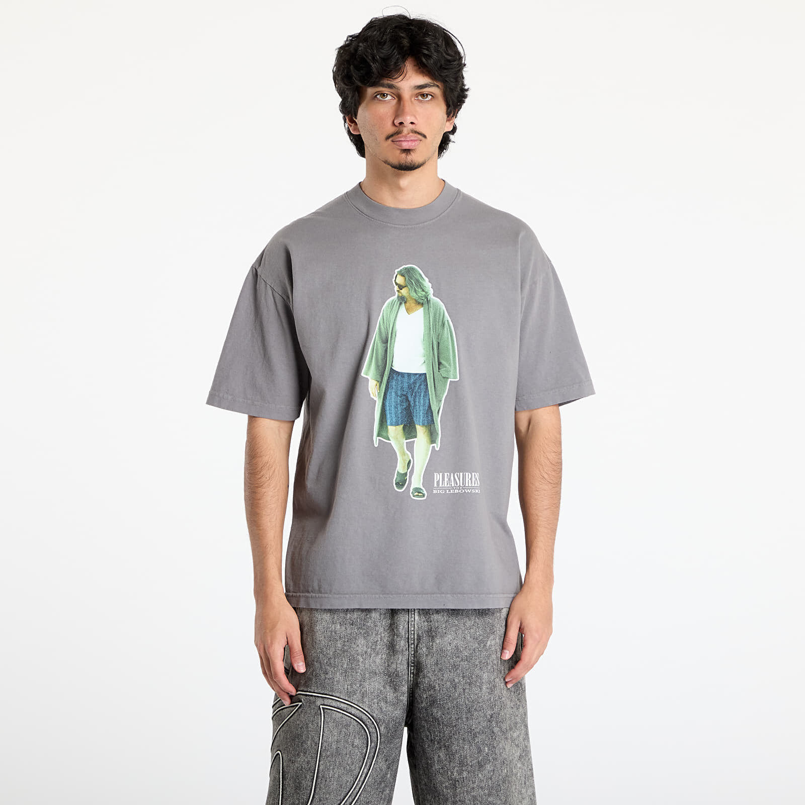 Tričko PLEASURES Dude T-Shirt Charcoal M